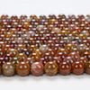 Natural Morocco Seam Agate Gemstone Round 6MM 7MM 8MM 10MM Loose Beads (D170)