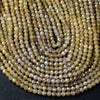 Natural Tanzanite Golden Yellow Gemstone Grade AAA Micro Faceted Round 2MM 3MM 4MM Loose Beads (P45 P30)