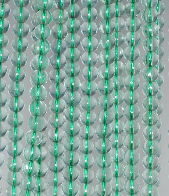 6mm Green Fluorite Gemstone Grade A Round Loose Beads 15.5 inch Full Strand (90187769-686)