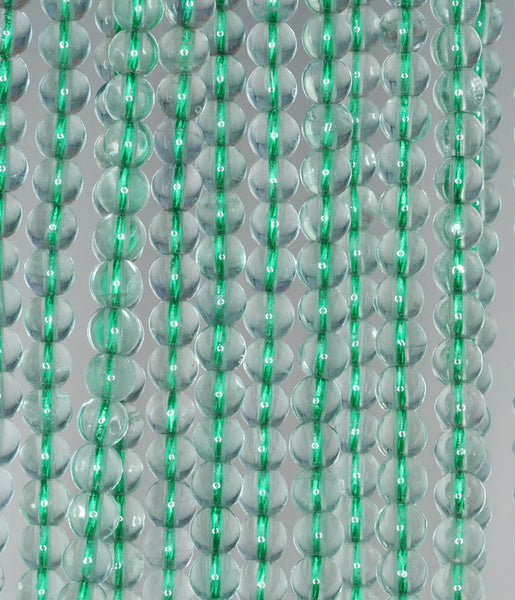 6mm Green Fluorite Gemstone Grade A Round Loose Beads 15.5 inch Full Strand (90187769-686)
