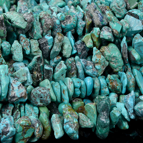 10-17MM Natural Turquoise Gemstone Grade AAA Rough Nugget Loose Beads (D395)