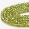 3X2MM Natural Peridot Gemstone Grade AAA Micro Faceted Rondelle Loose Beads 15 inch Full Strand (80016391-P61)
