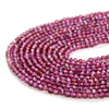 2MM Purple Red Garnet Gemstone Grade AAA Micro Faceted Round Loose Beads 15.5 inch Full Strand (80008846-P11)