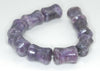 22X16mm Purple Lepidolite Gemstone Grade A Drum Barrel Loose Beads 7.5 inch Half Strand (90187953-709B)