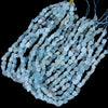 12-8MM Aquamarine Gemstone Rough Nugget Chunks Loose Beads (S6)