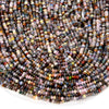 3X2MM Natural Multi Color Galaxy Mix Stones Gemstone Grade AA Bicone Faceted Rondelle Saucer Loose Beads 15.5 inch Full Strand(80009468-P34)
