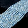 4MM Rare Argentina Lemurian Aquatine Calcite Gemstone Grade AAA Micro Faceted Round Loose Beads 15 inch Full Strand (80016827-P66)