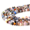 3X2MM Natural Multi Color Galaxy Mix Stones Gemstone Grade AA Bicone Faceted Rondelle Saucer Loose Beads 15.5 inch Full Strand(80009468-P34)