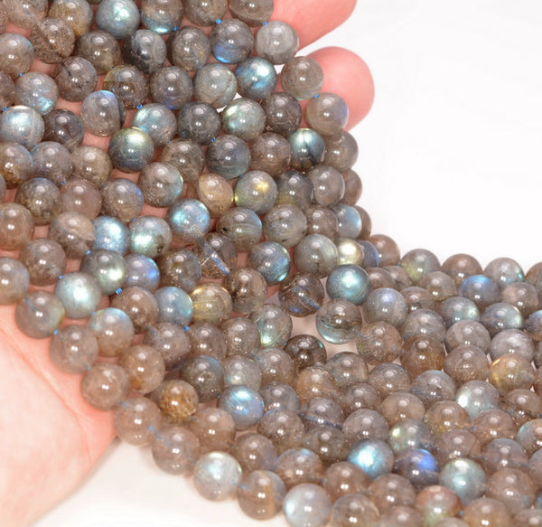 8MM Labradorite Gemstone Grade AA Beauty Schiller Round 8MM Loose Beads 15.5 inch Full Strand (90106910-122)