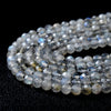 4MM Natural Labradorite Gemstone Grade AA Micro Faceted Round Loose Beads 15 inch Full Strand (80009423-P31)