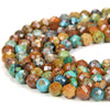 4MM Natural Turquoise Gemstone Grade AA Micro Faceted Round Loose Beads 15 inch Full Strand (80016236-P51)
