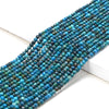 3X2MM Dyed Chrysocolla Gemstone Grade AA Micro Faceted Rondelle Loose Beads 15 inch Full Strand (80016381-P61)