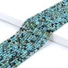 2MM Natural Blue Opal Gemstone Grade AA Micro Faceted Round Loose Beads 15 inch Full Strand (80017375-P77)