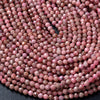 4MM Natural Rhodonite Gemstone Grade AA Micro Faceted Round Loose Beads 15 inch Full Strand (80009427-P32)