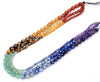 Natural 7 Chakra Gemstone Grade AAA Faceted Prism Double Point Cut 4MM 6MM 8MM Loose Beads 15inch Full Strand (D341)