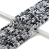 Natural Black Rutilated Quartz Gemstone Grade AA Micro Faceted Round 4MM 5MM Loose Beads 15 inch Full Strand (P55)