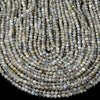 Natural Labradorite Gemstone Grade AA Micro Faceted Round 2MM 3MM 4MM Loose Beads (P69)