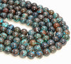 Genuine Shattuckite Chrysocolla Gemstone Grade AAA Round 4mm 6mm 8mm Loose Beads (A266)