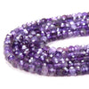 4X3MM Natural Amethyst Gemstone Grade AA Micro Faceted Rondelle Loose Beads (P35)