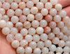 Milky Pink Bostwana Lace Agate Rare Gemstone Grade AAA Round 6mm 8mm 10mm Loose Beads (A258)
