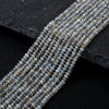 3x2MM Labradorite Gemstone Grade AA Faceted Rondelle Saucer Loose Beads (P1)