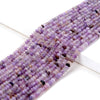 3X2MM Natural Lavender Lepidolite Gemstone Grade AA Bicone Faceted Rondelle Saucer Loose Beads 15 inch Full Strand (80009457-P34)