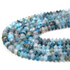 3X2MM Natural Apatite Gemstone Grade A Bicone Faceted Rondelle Saucer Loose Beads 15 inch Full Strand (80009473-P34)
