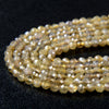 3MM Natural Golden Yellow Tanzanite Gemstone Grade AAA Micro Faceted Round Loose Beads 15.5 inch Full Strand (80009407-P30)
