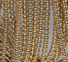4mm 18K Gold Hematite Gemstone Gold Round Loose Beads 15.5 inch Full Strand (80002971-396)