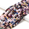 4MM Natural Multi Color Mix Stones Gemstone Grade Micro Faceted Round Loose Beads 15 inch Full Strand (80016319-P56)