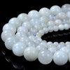 Natural Rainbow Moonstone Gemstone Round 5MM 6MM 7MM 8MM 10MM Loose Beads (D276)