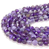 4MM Natural Amethyst Gemstone Grade A Micro Faceted Round Loose Beads 15 inch Full Strand (80016326-P57)