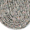 4X2MM Natural Rhodonite Gemstone Micro Faceted Rondelle  Loose Beads 15 inch Full Strand (80017054-P68)