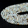 3MM Natural Hemimorphite Gemstone Micro Faceted Round Loose Beads 15 inch Full Strand (80009417-P31)