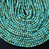 4MM Natural Turquoise Gemstone Round Loose Beads 15.5 inch Full Strand (80009581-P47)