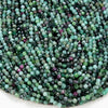 3-4MM Natural Emerald Ruby Gemstone Grade AA Micro Faceted Round Loose Beads 15 inch Full Strand (80016255-P52)