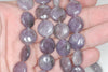 12mm Lavender Purple Lepidolite Gemstone Grade A Flat Round Loose Beads 8 inch Half Strand (90187874-656)