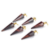 49X15MM Natural Red Tiger Eye Gemstone Perfume Bottle Pendant Hexagon Healing Point, Essential Oil Bottle Beads 1 Bead (80017273-P73)
