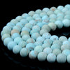 6MM Blue Matte Turquoise Gemstone Round Loose Beads 15 inch Full Strand (80016516-D294)