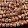 Natural Brown Green Australian Opal Gemstone Grade A Round 7MM 8MM Loose Beads (D309)
