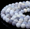 8MM Natural Matte Iolite Gemstone Grade A Round Loose Beads (D336)