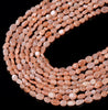 6-8MM Natural Sunstone Gemstone Pebble Nugget Loose Beads (D183)