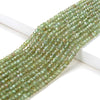 4X3MM Natural Green Apatite Gemstone Grade AA Micro Faceted Rondelle Loose Beads (P35)