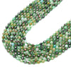 6MM Natural Multi Color Green Aventurine Gemstone Grade AA Faceted Prism Double Point Cut Loose Beads (D342)
