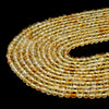 Natural Citrine Gemstone Grade AAA Micro Faceted Round 2MM 3MM Beads (P10)