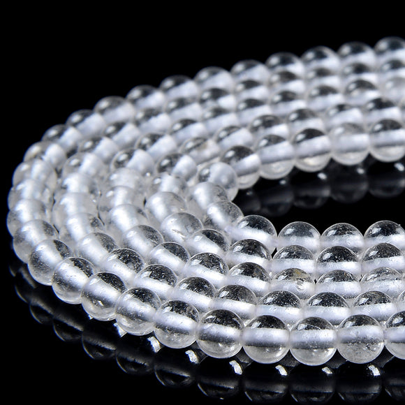 Natural Rock Crystal Clear Quartz Gemstone Grade A Round 2MM 3MM Loose Beads 15 inch Full Strand (P60)