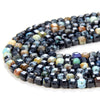 4MM Natural Chrysocolla Gemstone Micro Faceted Diamond Cut Cube Loose Beads (P41)
