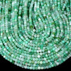 4MM Natural Chrysoprase Gemstone Grade AAA Micro Faceted Square Cube Loose Beads (P68)