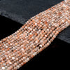3MM Natural Sunstone Gemstone Grade AAA Micro Faceted Round Loose Beads 15 inch Full Strand (80016807-P65)
