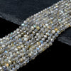 Natural Labradorite Gemstone Grade AA Micro Faceted Round 2MM 3MM 4MM Loose Beads (P69)